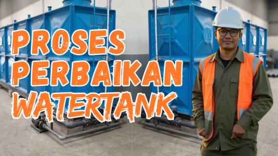 Proses Perbaikan Tangki Panel Fiberglass yang Bocor Secara Profesional: Tahapan, Standar, dan Hasil Akhir